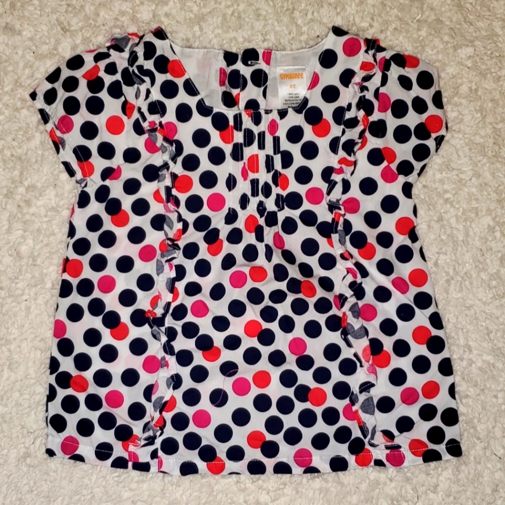Gymboree 3T dotted blouse